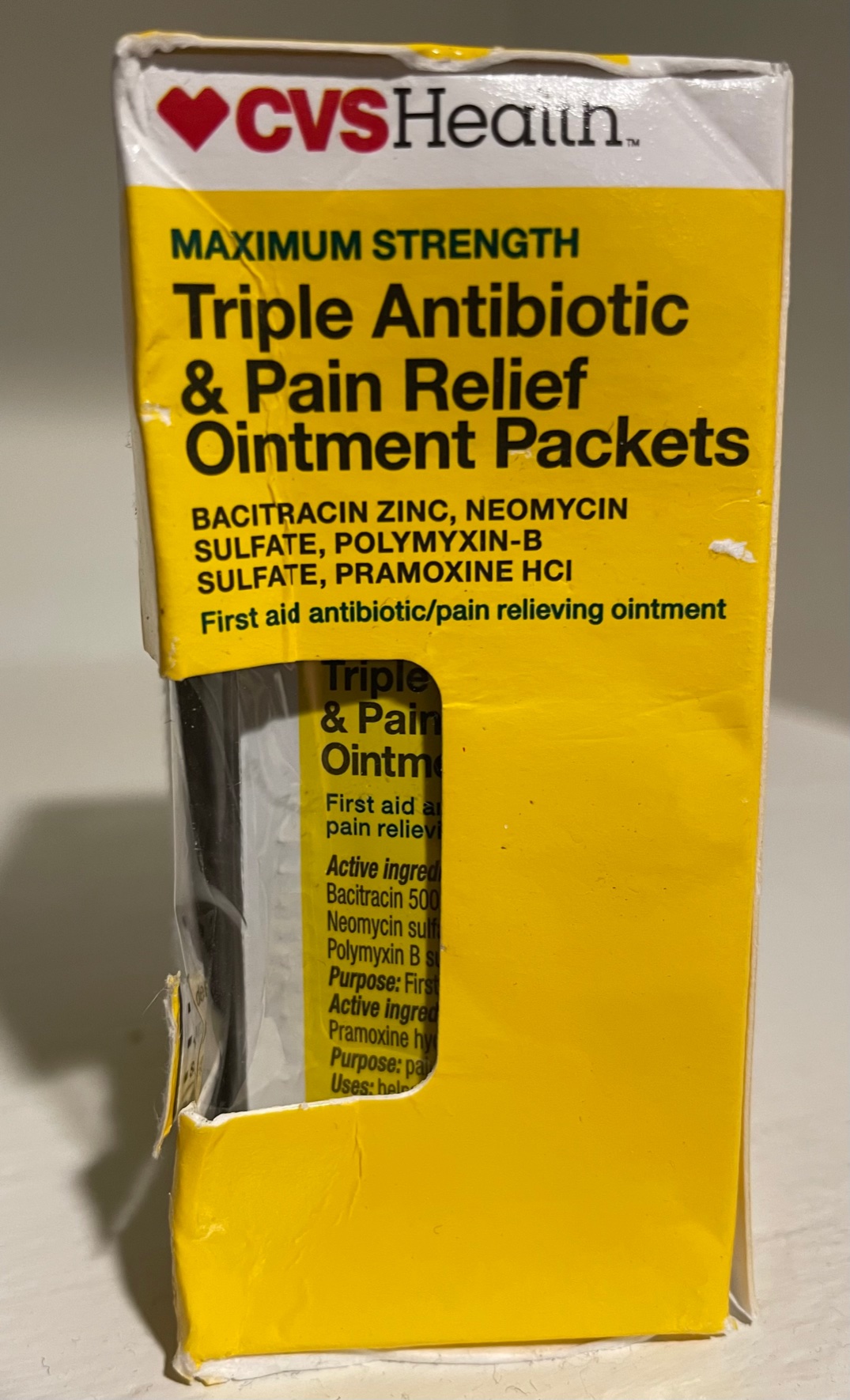 Cvs Health Triple Antibiotic & Pain Relief Ointment Packets, 24 Count
