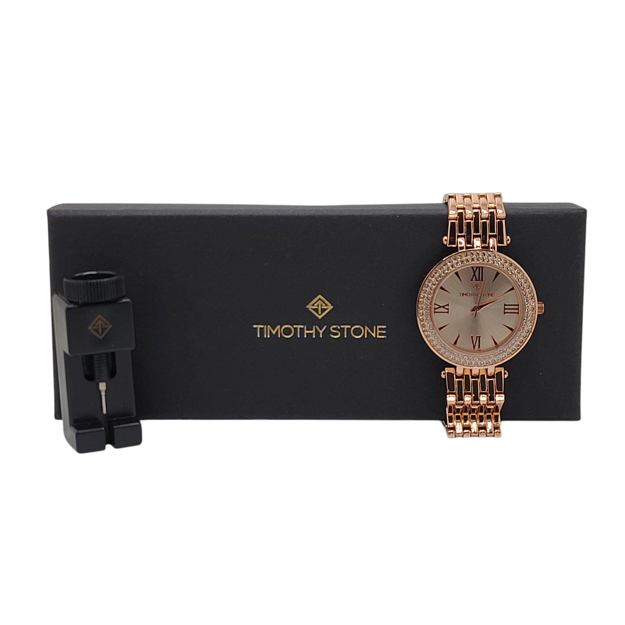 Timothy Stone Burst Stainless Rose Gold-Tone Watch
